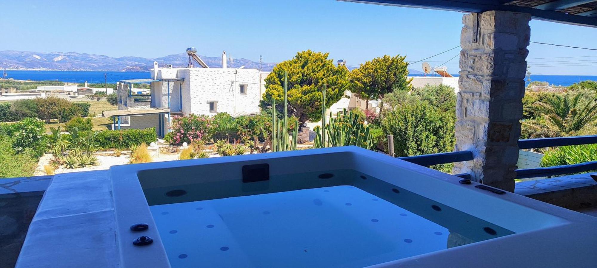 Island Magic - Seaview Villa With Jacuzzi Pool Ampelas Eksteriør billede